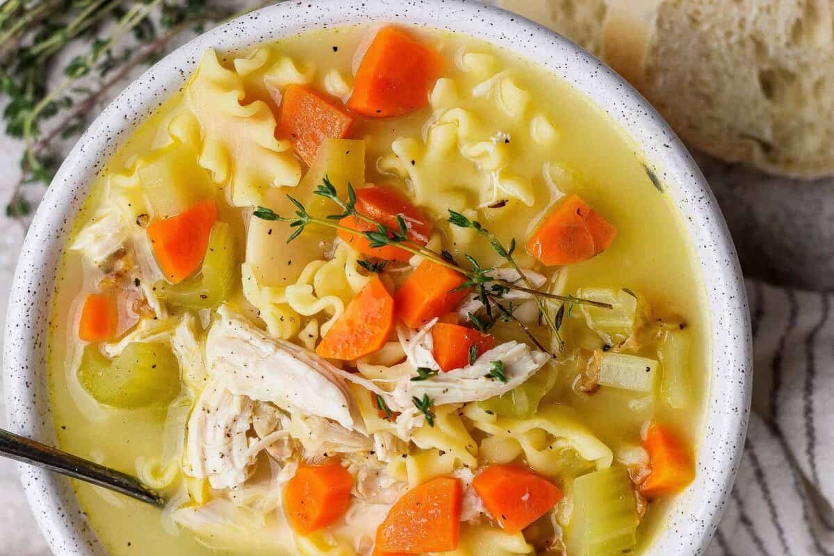 High-Protein Creamy Chicken Soup – Fit Foodie Finds