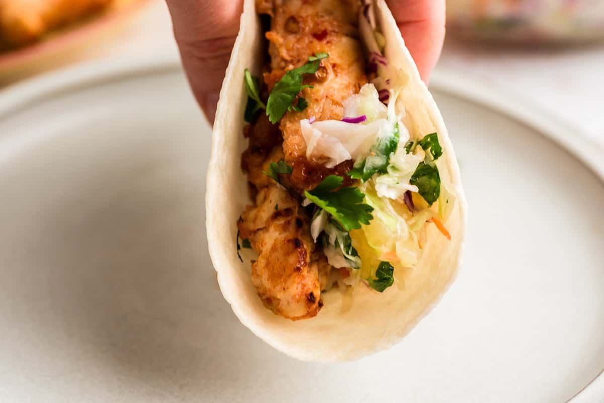 Pineapple Adobo Chicken Tacos (Easy Air Fryer Recipe)