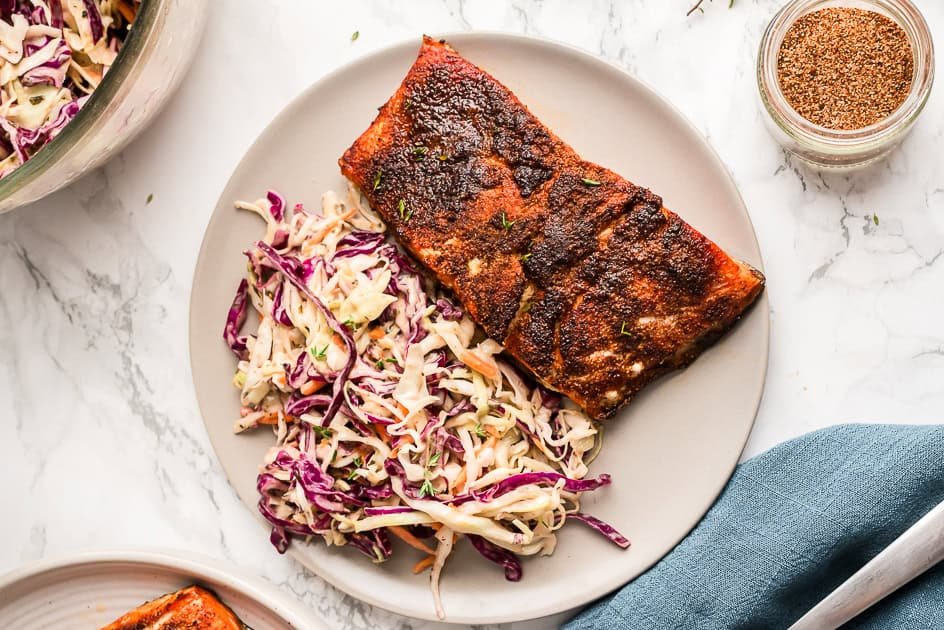 Blackened Salmon in the Air Fryer (9 Minutes)