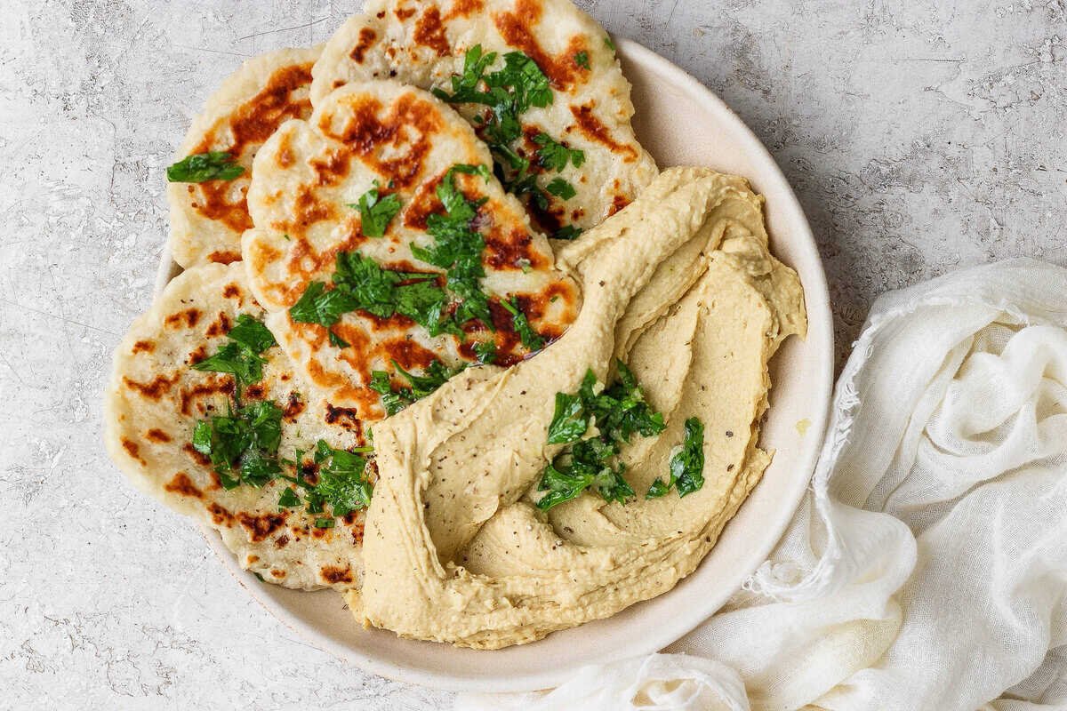 High-Protein Homemade Garlic Naan – Fit Foodie Finds