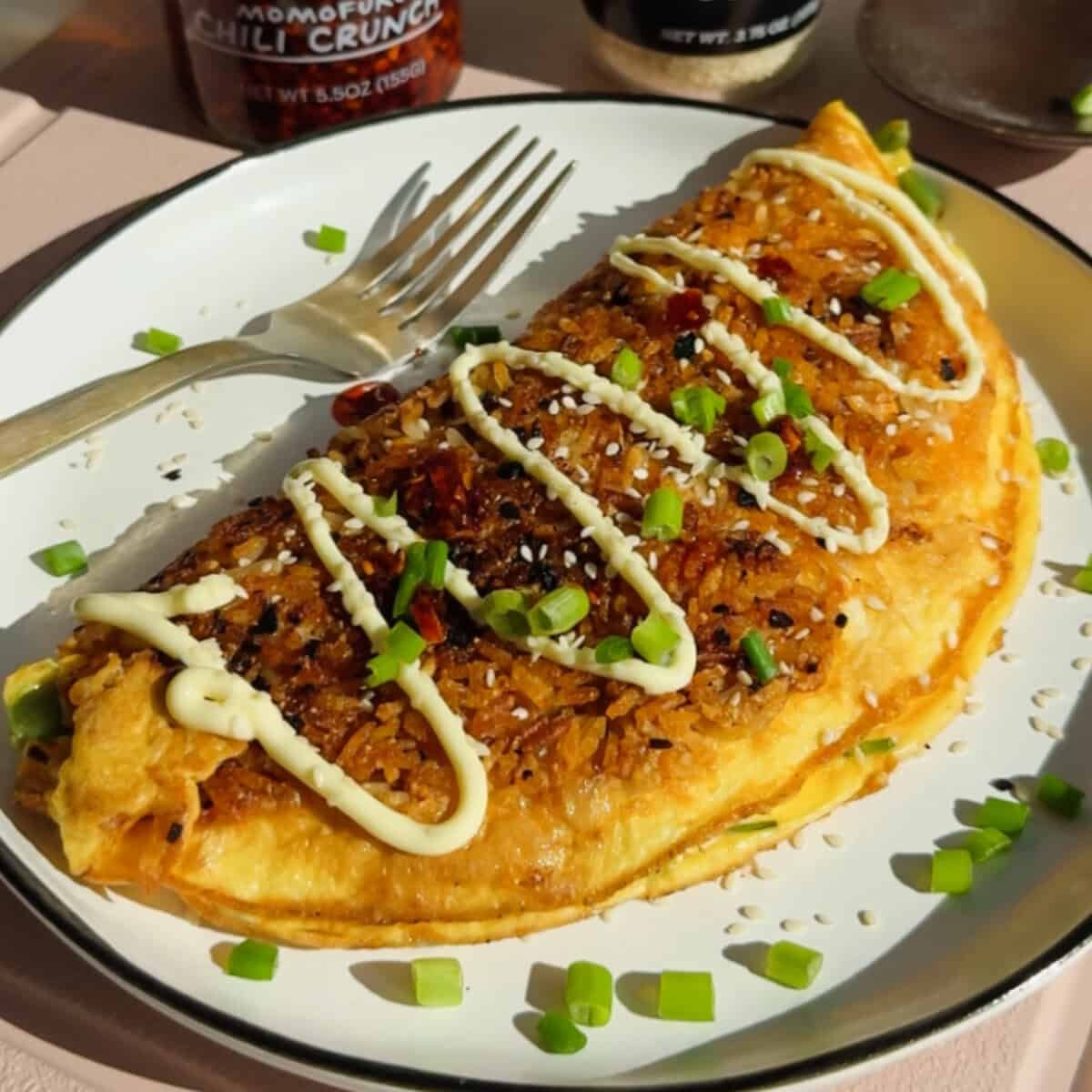 Crispy Fried Rice Omelette – Fit Foodie Finds