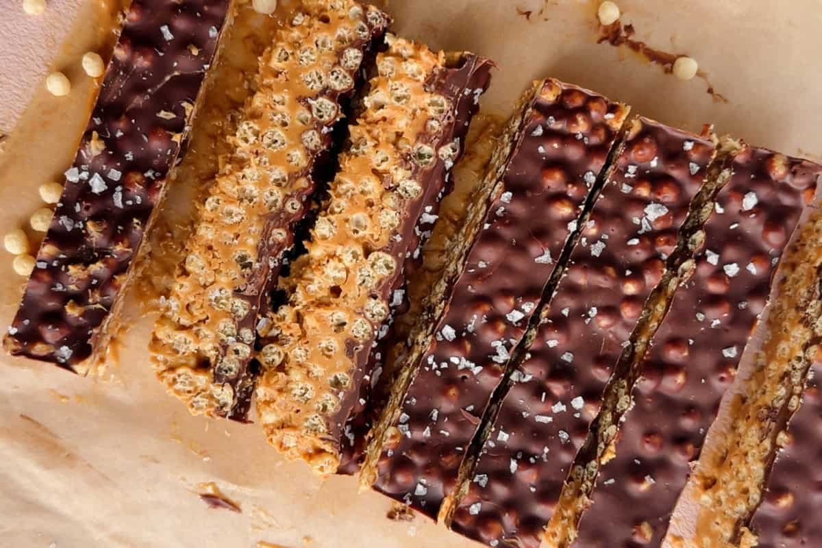 Peanut Butter Chocolate Puff Bars (Better Than Any Cereal Bar!)