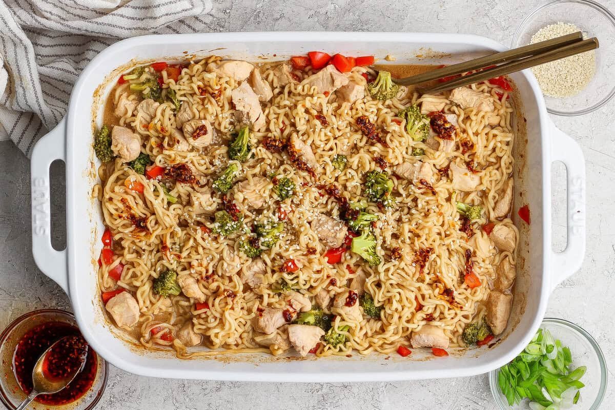 Easy Baked Ramen Noodles