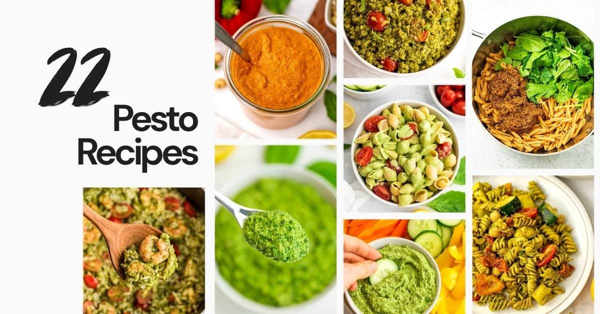 22 Easy Dairy Free Pesto Recipes (Sauces, Pasta & Dinner Ideas)