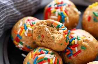 Birthday Cake Protein Balls (No Food Processor!)