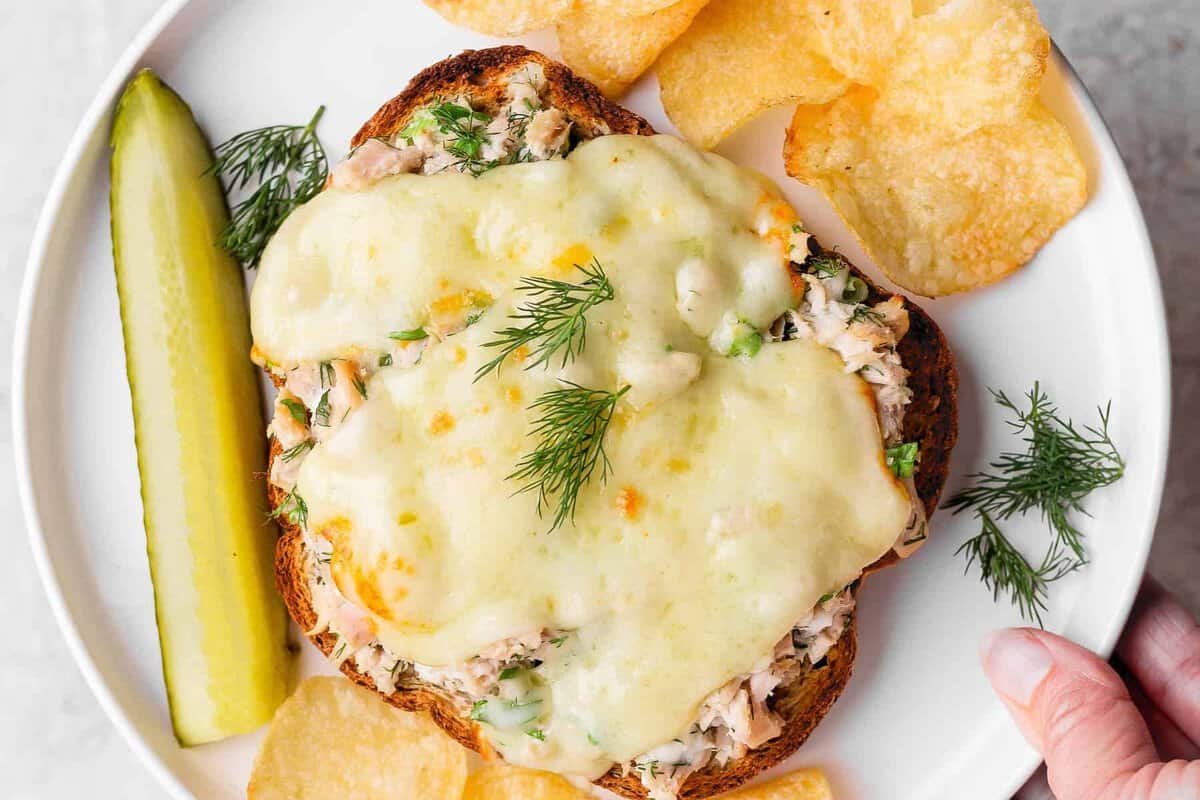 Healthy Tuna Melt with Cottage Cheese (No Mayo!)
