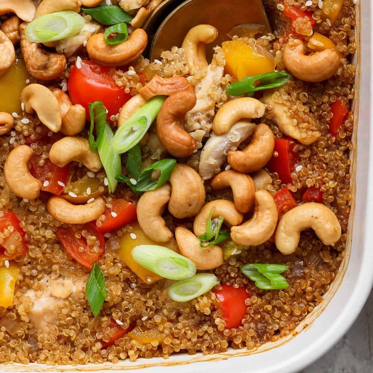 Cashew Chicken Casserole (High-Protein & Easy)